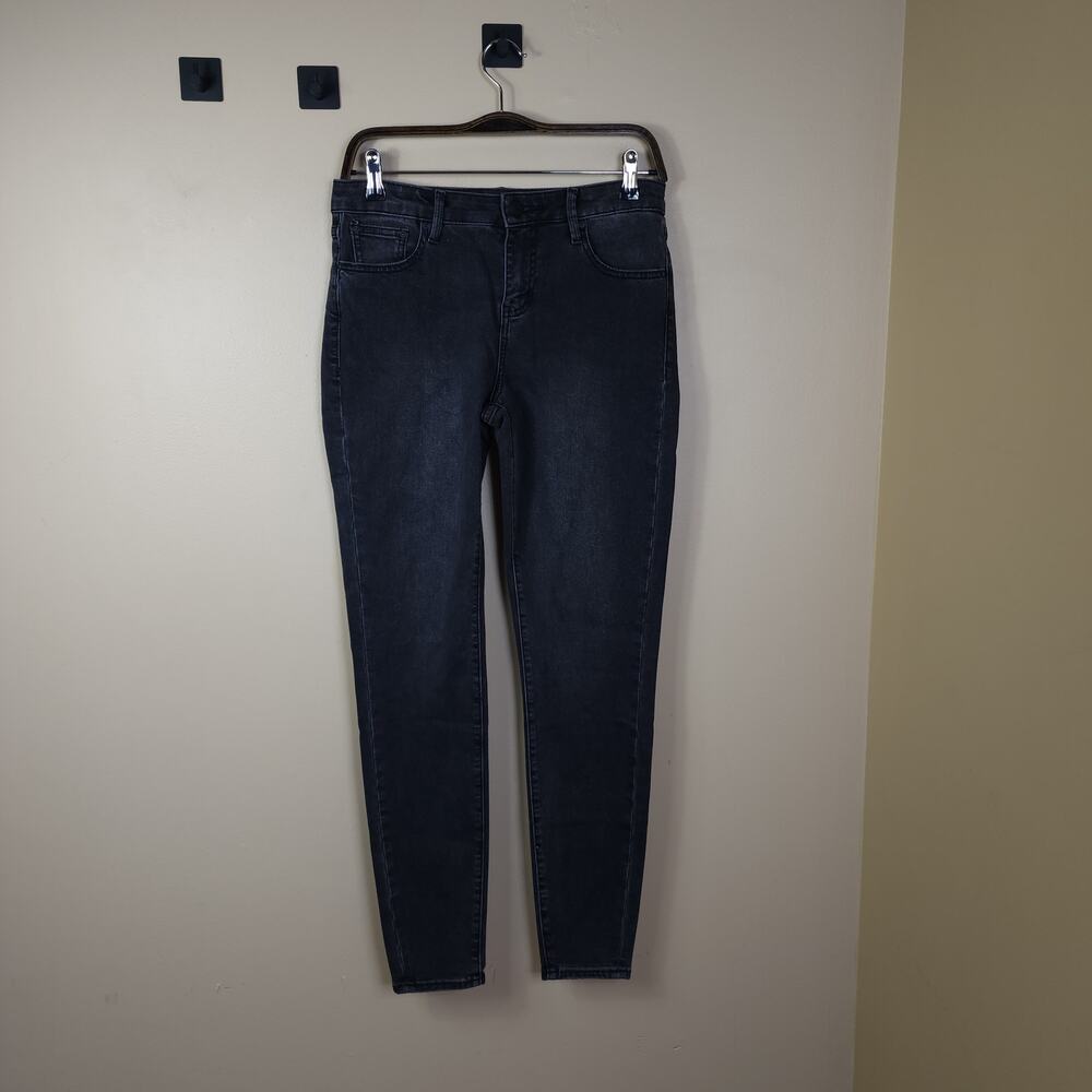 Earnest Sewn Natasha Mid Rise Skinny Jeans in Black Size 27